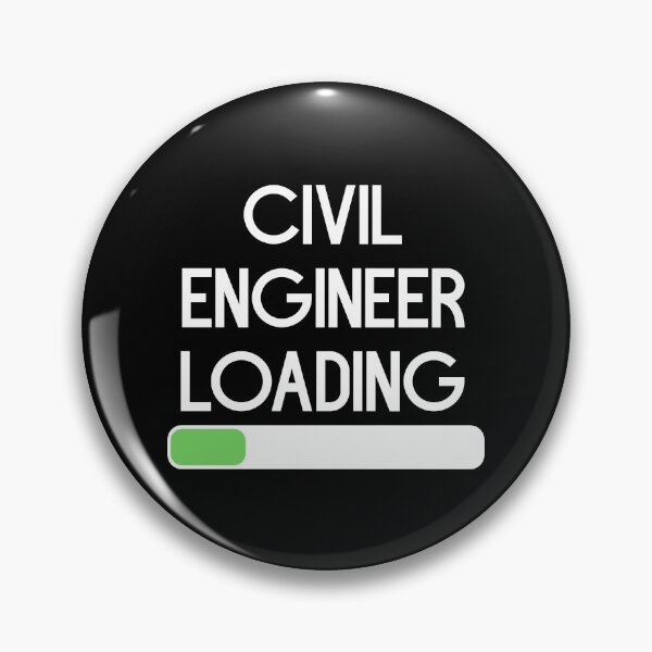 Item preview, Civil Engineer Loading (For 1-3 semester) White designed and sold by bumperapparels.