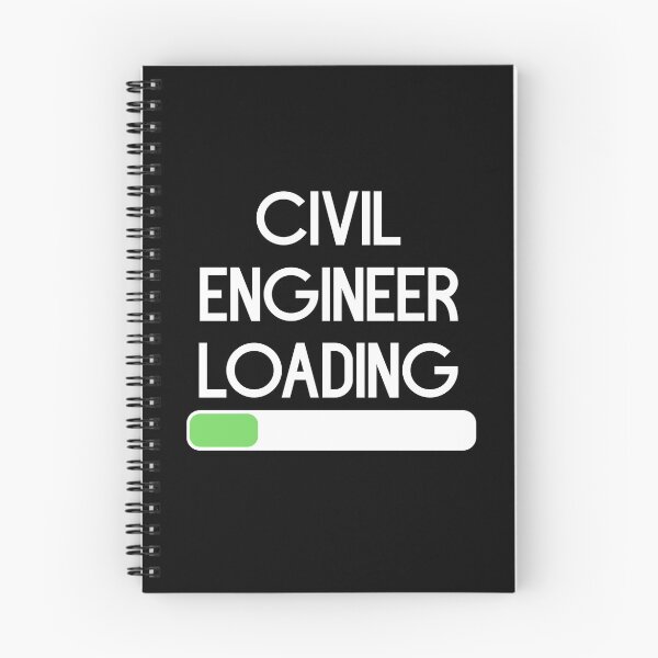 Item preview, Civil Engineer Loading (For 1-3 semester) White designed and sold by bumperapparels.
