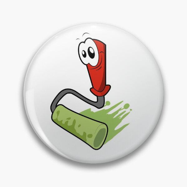 Item preview, Cute Funny Paint Roller Character designed and sold by StickersPlus.