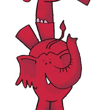 Artwork thumbnail, We ALL love red elephants! by GuyFox