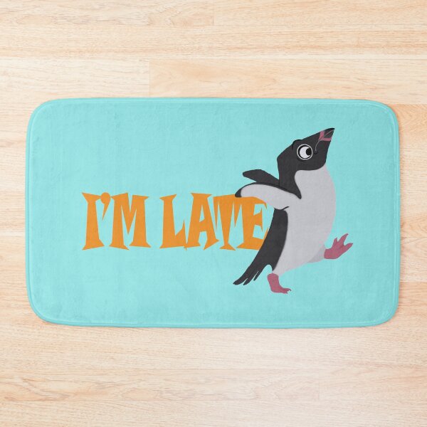 Item preview, running late penguin designed and sold by JuliaKerczaArt.