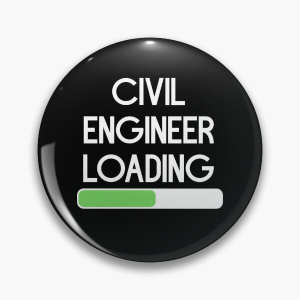 Item preview, Civil Engineer Loading (For 4-7 semester) White designed and sold by bumperapparels.