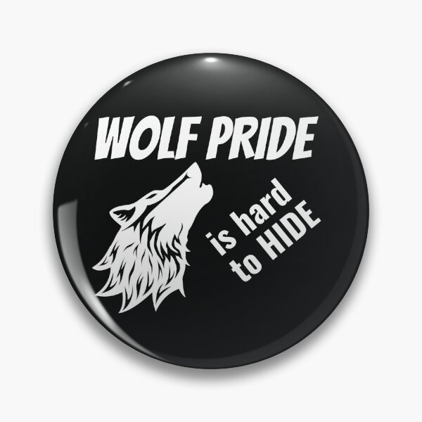 Item preview, Wolf Pride is Hard to Hide - Black designed and sold by TMIstories.