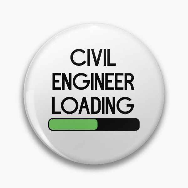 Item preview, Civil Engineer Loading (For 4-7 semester) White designed and sold by bumperapparels.