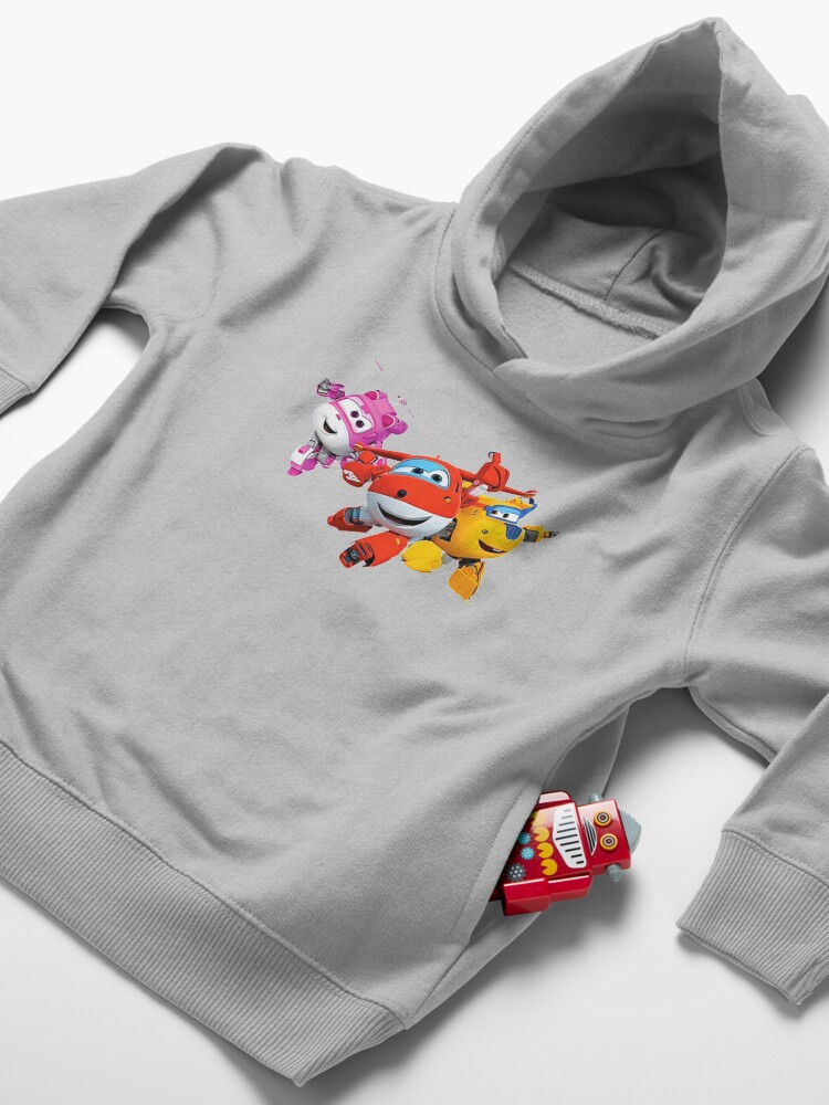 Alternate view of Super wings cartoon Toddler Pullover Hoodie