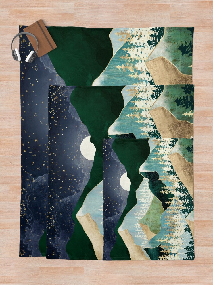 Alternate view of Spring Night Vista Throw Blanket