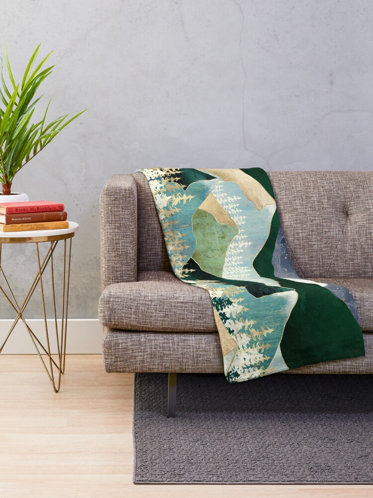 Alternate view of Spring Night Vista Throw Blanket
