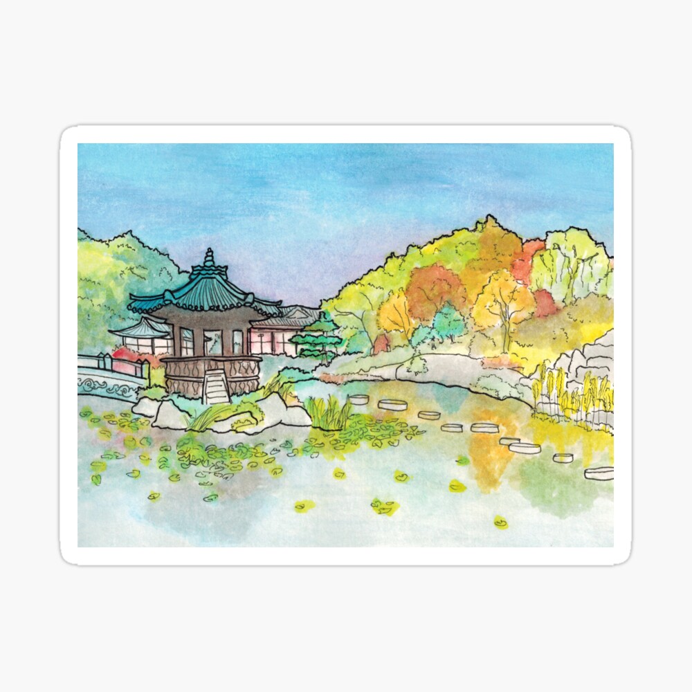 Garden Of Morning Calm Watercolor Mask By Knhii Redbubble