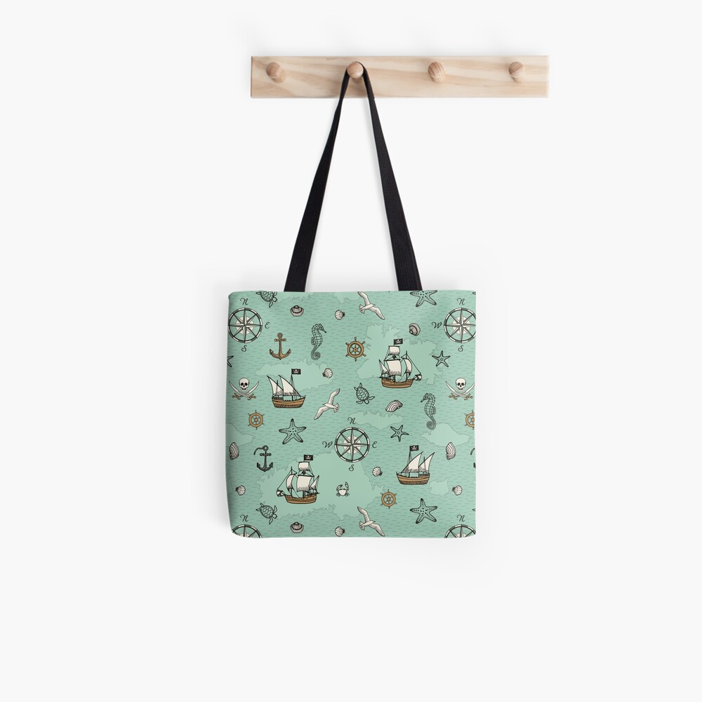 Pirate Sea (with stickers) Tote Bag