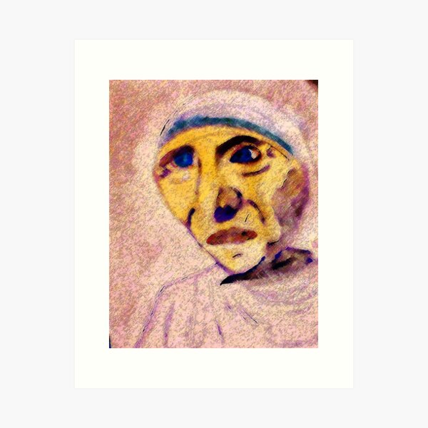 Mother Teresa, watercolor Art Print