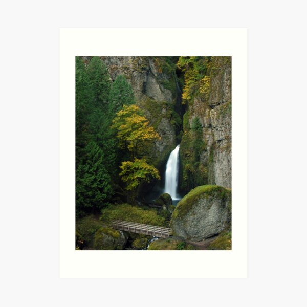 Wahclella Falls 3059_102706 Art Print