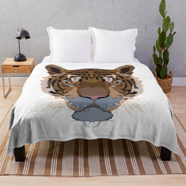 Tiger print Throw Blanket