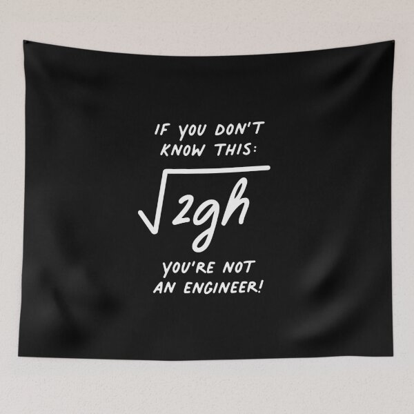 Item preview, If You don't know this, You're not an Engineer - Velocity of Free Fall designed and sold by teeworthy.