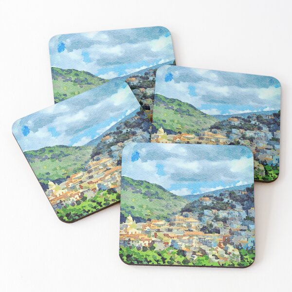 Item preview, Landscape with village surrounded by mountains designed and sold by Giuseppe Cocco.