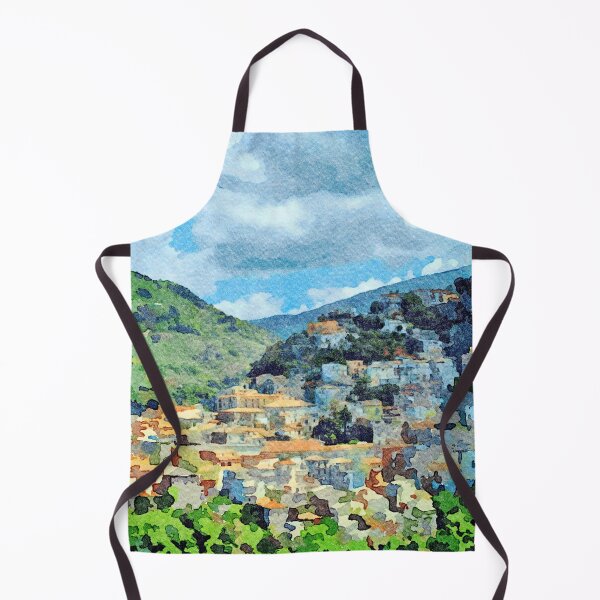 Item preview, Landscape with village surrounded by mountains designed and sold by Giuseppe Cocco.