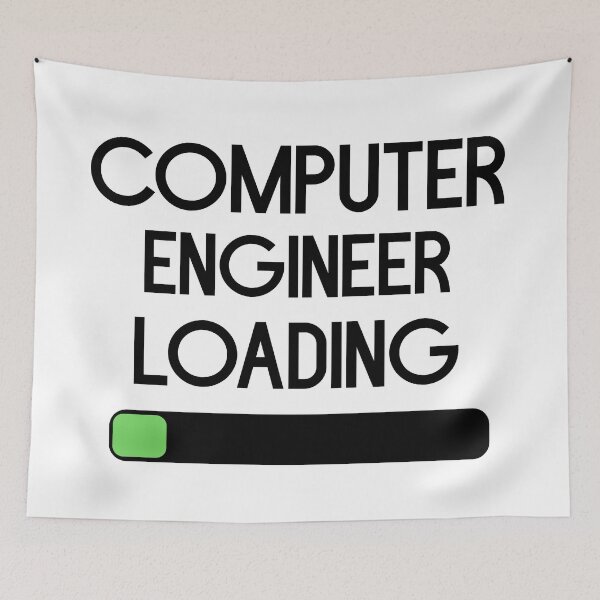 Item preview, Computer Engineer Loading (For 1-3 semester) black designed and sold by bumperapparels.