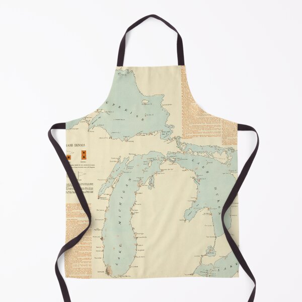 Item preview, Vintage Great Lakes Shipwreck Map (1894) designed and sold by BravuraMedia.