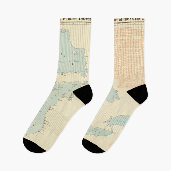 Item preview, Vintage Great Lakes Shipwreck Map (1894) designed and sold by BravuraMedia.