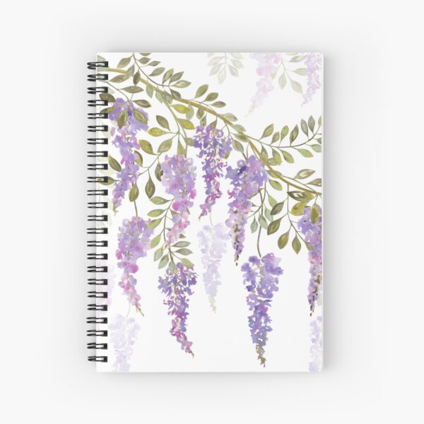 Wisteria Blossoms Spiral Notebook