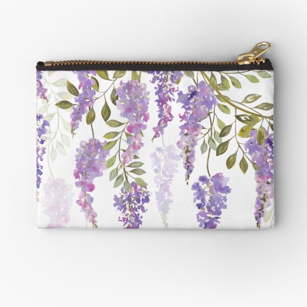 Wisteria Blossoms Zipper Pouch