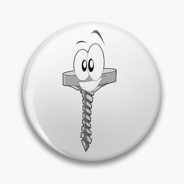 Item preview, Cute Funny Screw Character designed and sold by StickersPlus.
