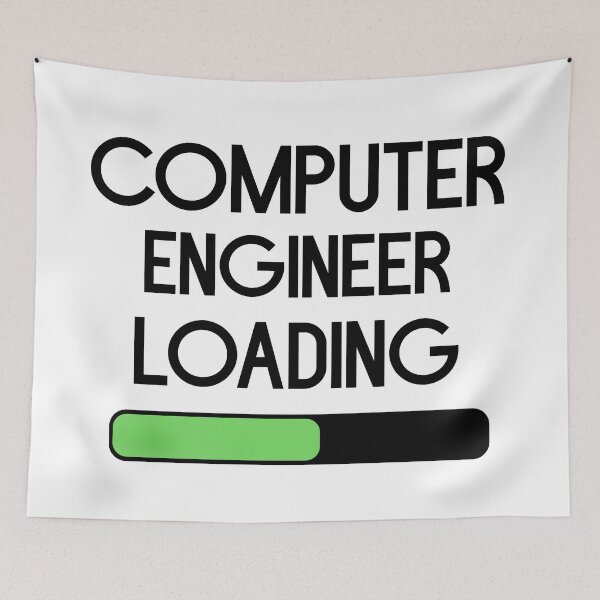 Item preview, Computer Engineer Loading (For 4-7 semester) black designed and sold by bumperapparels.