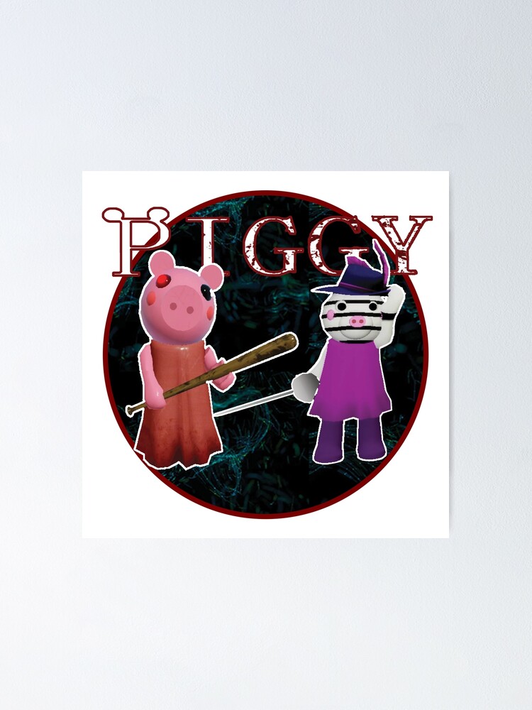 Piggy Roblox Roblox Game Roblox Characters Poster By Affwebmm Redbubble - piggy roblox animation posters redbubble