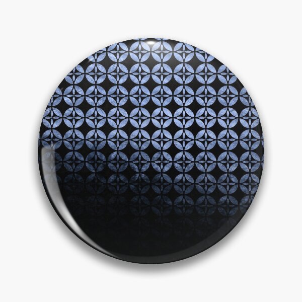 Item preview, Textured blue and black Shippo ombre - traditional Japanese pattern designed and sold by misentangled.