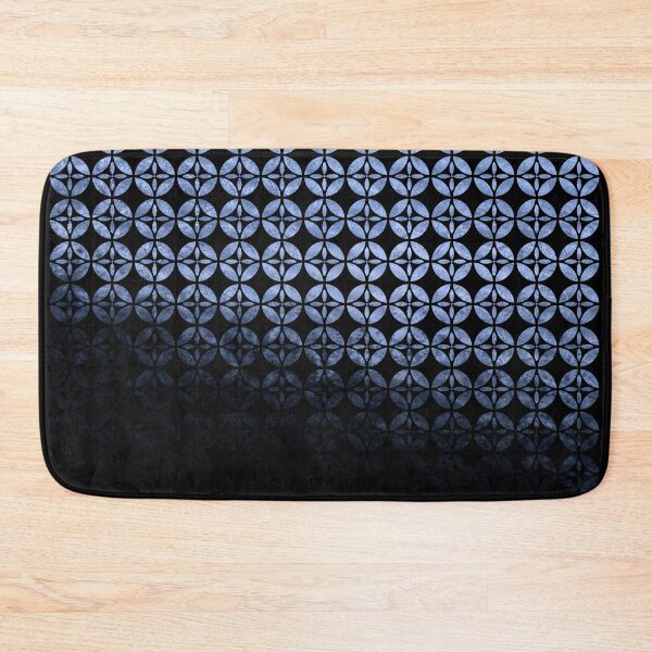 Item preview, Textured blue and black Shippo ombre - traditional Japanese pattern designed and sold by misentangled.