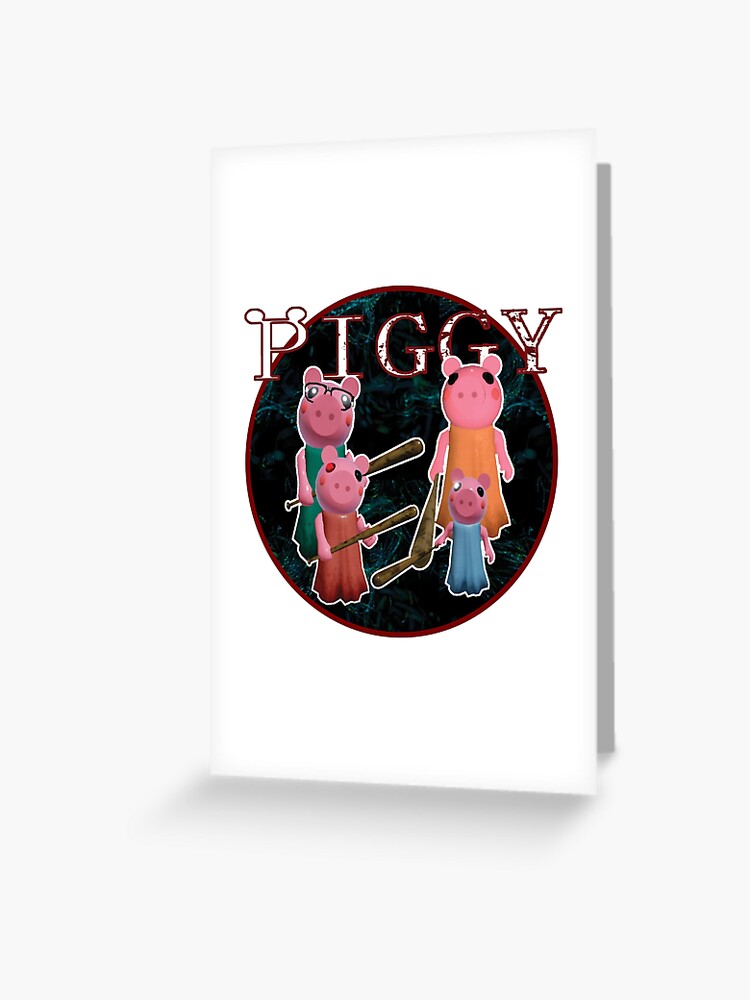 Piggy Roblox Roblox Game Roblox Characters Greeting Card By Affwebmm Redbubble - roblox images of characters