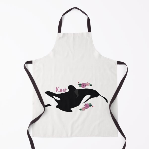 Item preview, Keet the killer whale flower art designed and sold by Animaldesigns24.