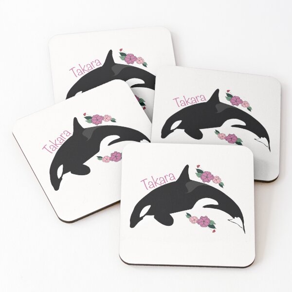 Item preview, Takara the killer whale flower art designed and sold by Animaldesigns24.