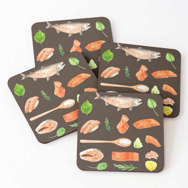 Item preview, Salmon and Herbs designed and sold by Alicia Chee.