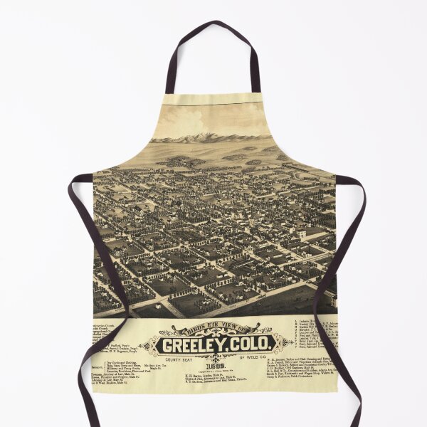 Item preview, Vintage Greeley CO Map (1882) designed and sold by BravuraMedia.