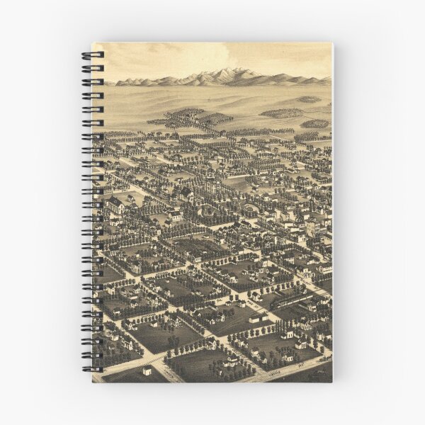 Item preview, Vintage Greeley CO Map (1882) designed and sold by BravuraMedia.