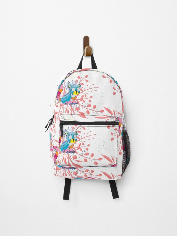 Thumbnail 1 of 3, Backpack, Happy Spring Racoon Pattern designed and sold by famenxt.