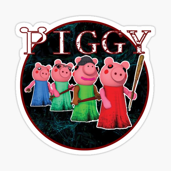 Roblox Piggy Characters Stickers Redbubble - parasite piggy roblox drawing