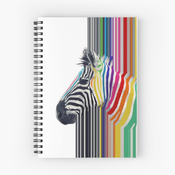 Item preview, colorful vibrant stripes zebra paint designed and sold by InovArtS.