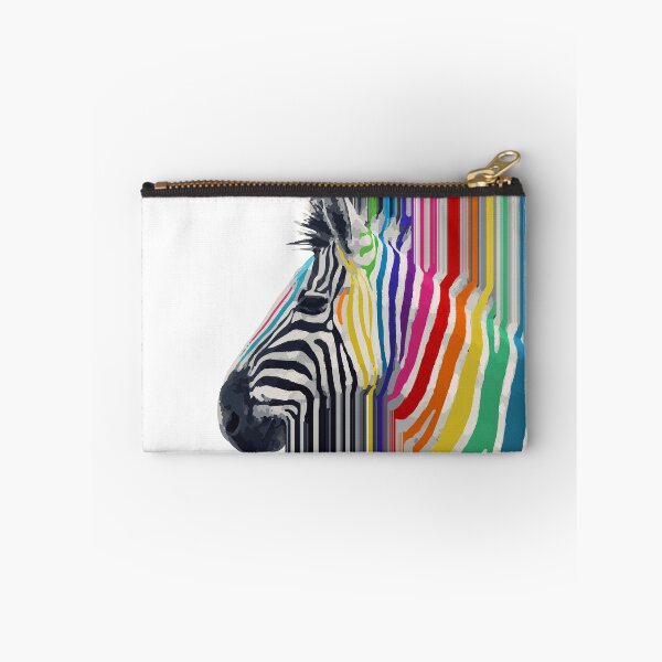 Item preview, colorful vibrant stripes zebra paint designed and sold by InovArtS.
