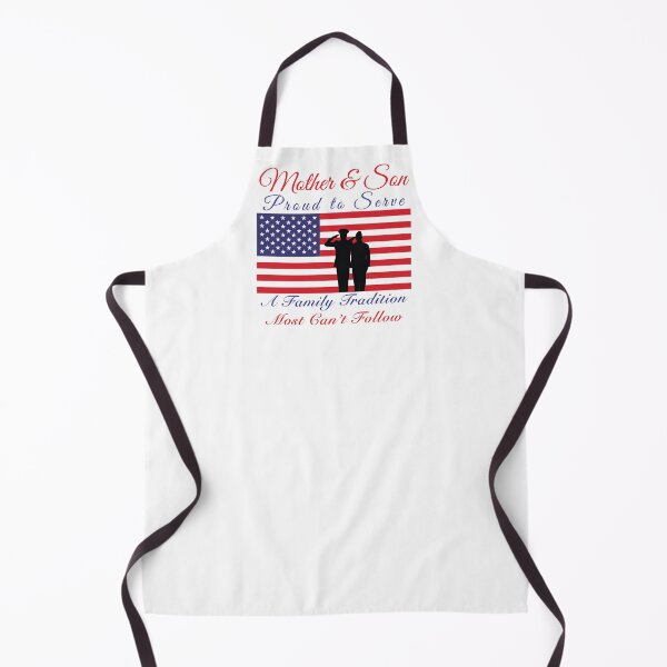 Item preview, Proud to Serve Military Family Tradition Saluting US Flag designed and sold by MadMando.