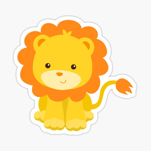 Baby Lion Stickers Redbubble