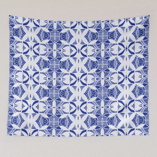 Item preview, Ornamental Blue and White Pattern - Oriental Tiles Design designed and sold by ckylin.