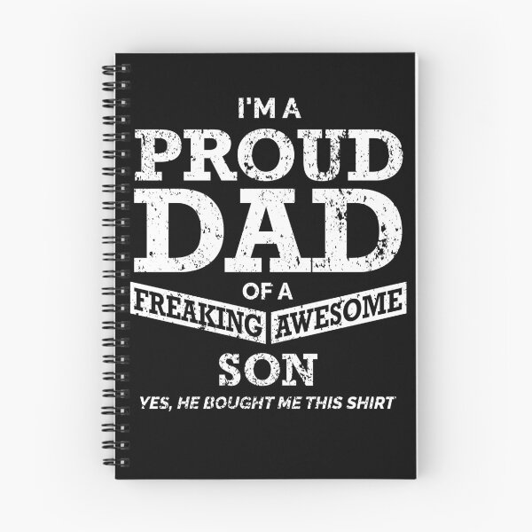 Item preview, Proud Dad of A Freaking Awesome Son Funny Gift for Dads Men's T-Shirt designed and sold by Casper Designer.