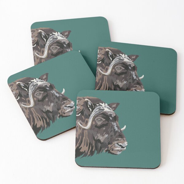 Item preview, Musk Ox Portrait designed and sold by GeoCreate.