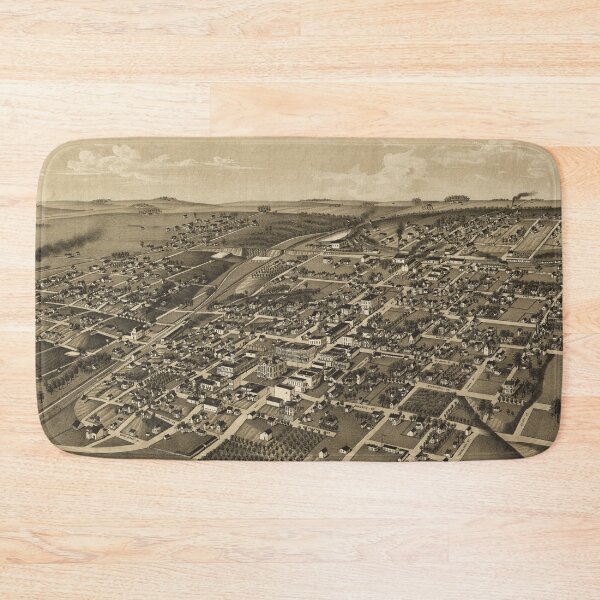 Item preview, Vintage Greenville TX Map (1886) designed and sold by BravuraMedia.
