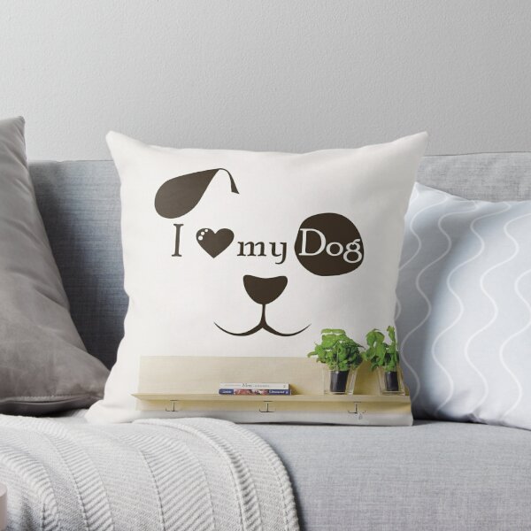 I love my dog 2024 pillow