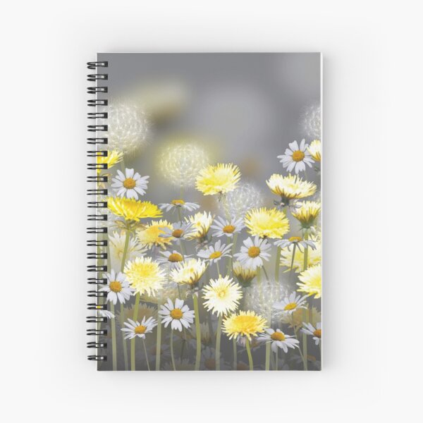 Dandelion & Daisy Meadow Spiral Notebook