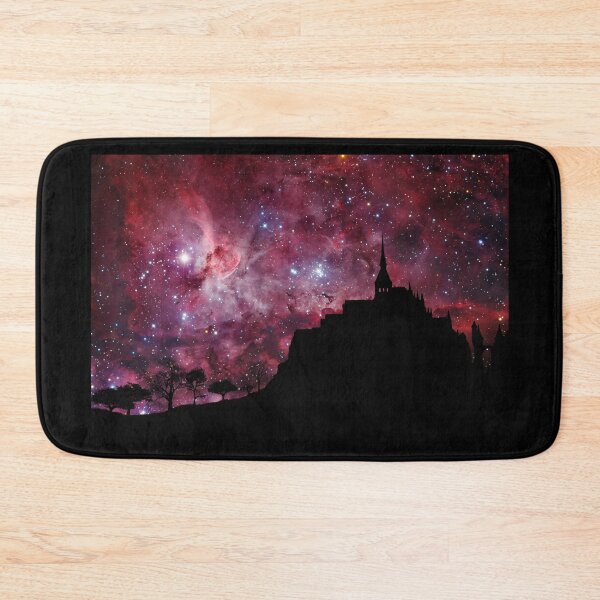 Item preview, Red galaxy and castle silhouette designed and sold by Vane22april.