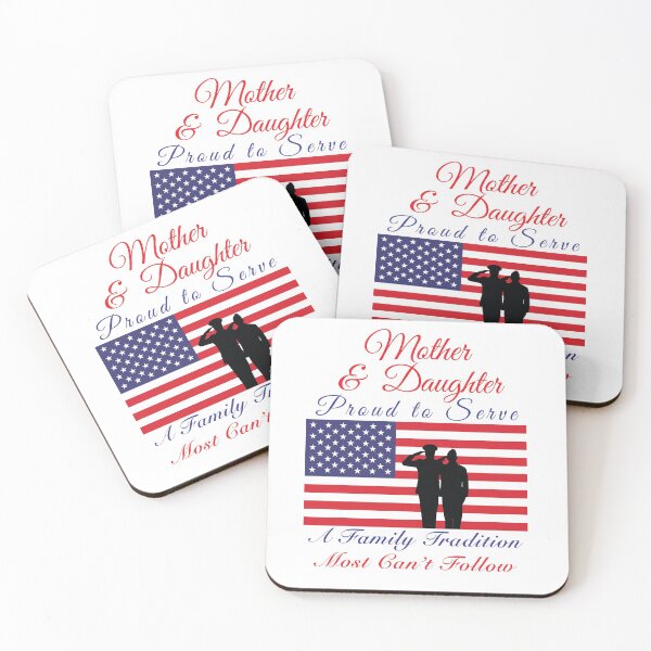 Item preview, Mother and Daughter Family Military Tradition US Flag designed and sold by MadMando.