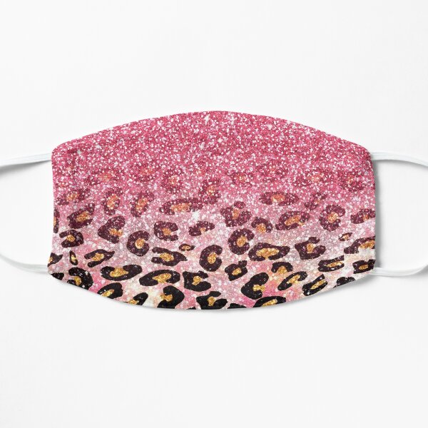 Pink leopard print mask